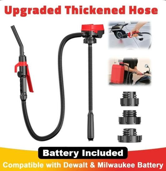 Cordless Fuel Transfer Pump Compatible with DeWalt 20V & Milwaukee 18V Batteries